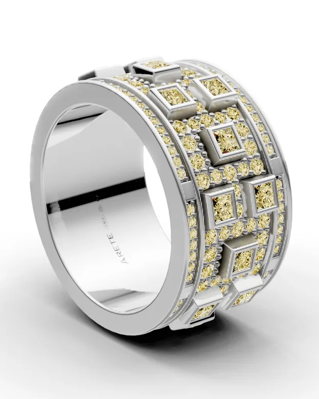 Art-deco eternity prsten