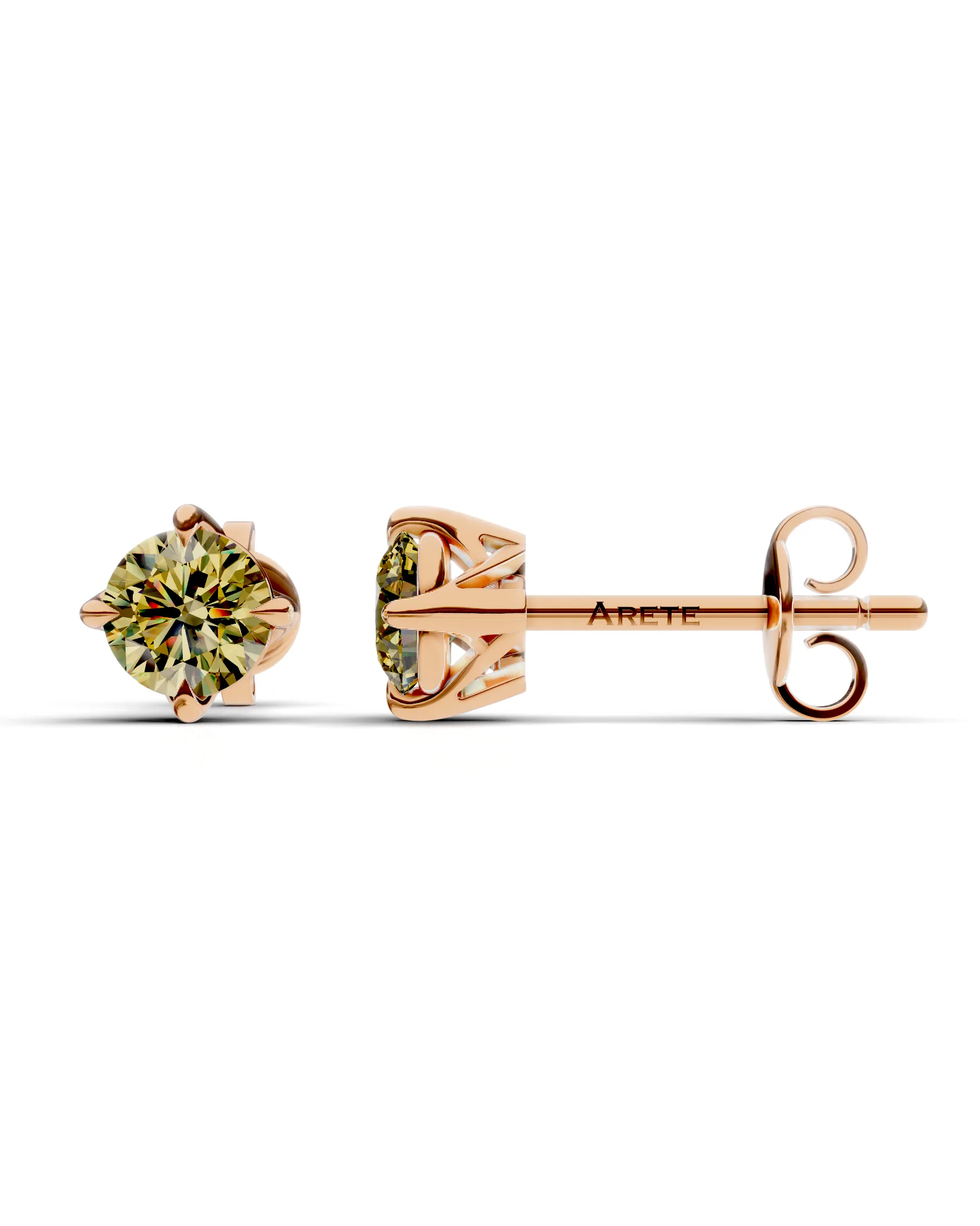 Elegantní diamantové náušnice s originálním uchycením 