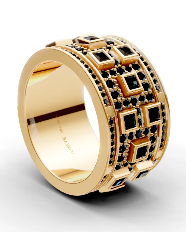 Art-deco eternity prsten