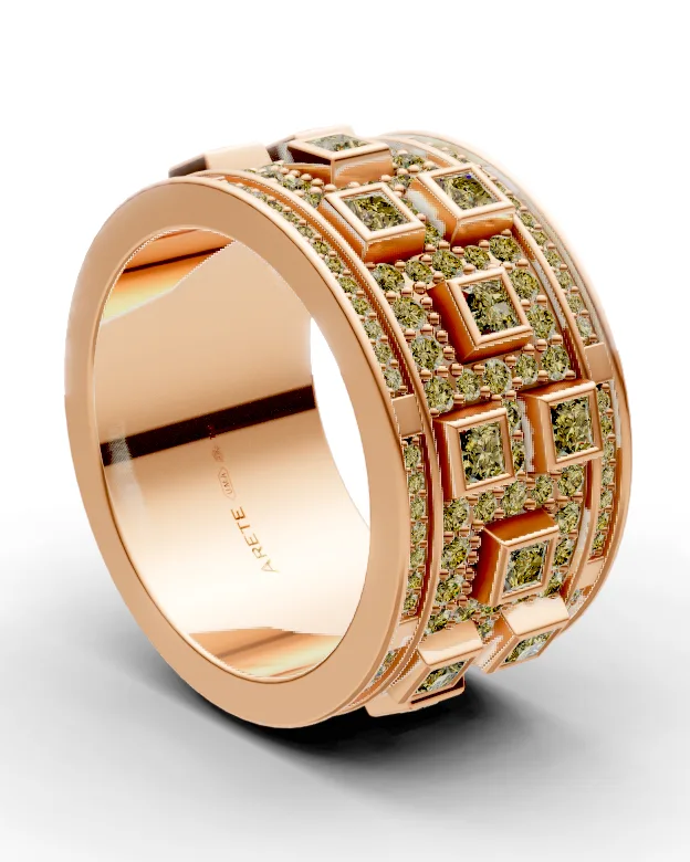 Art-deco eternity prsten