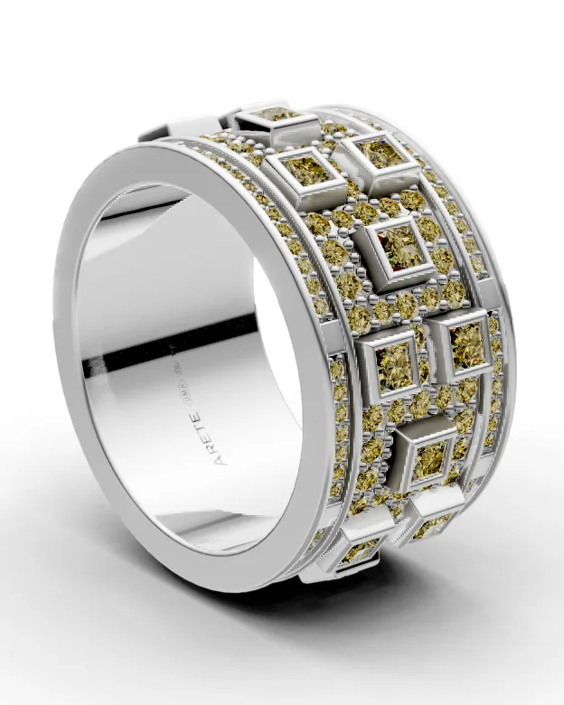 Art-deco eternity prsten