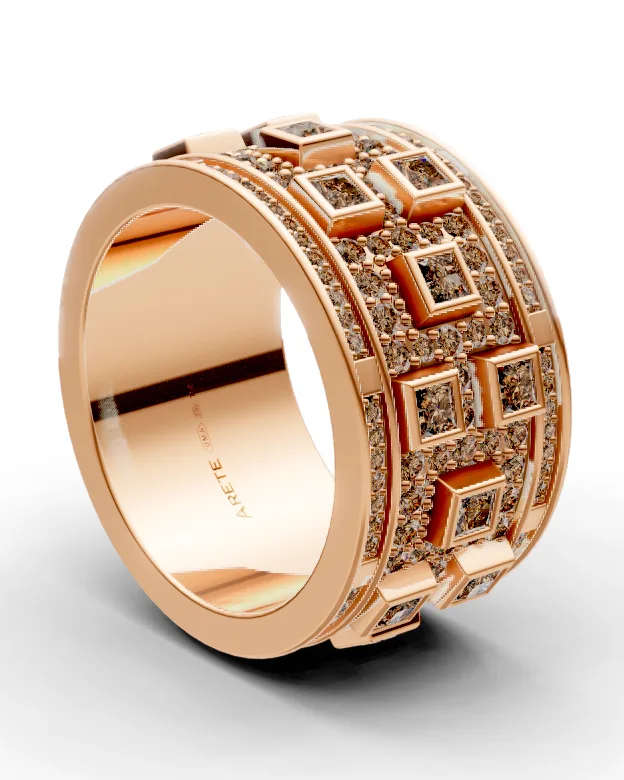 Art-deco eternity prsten