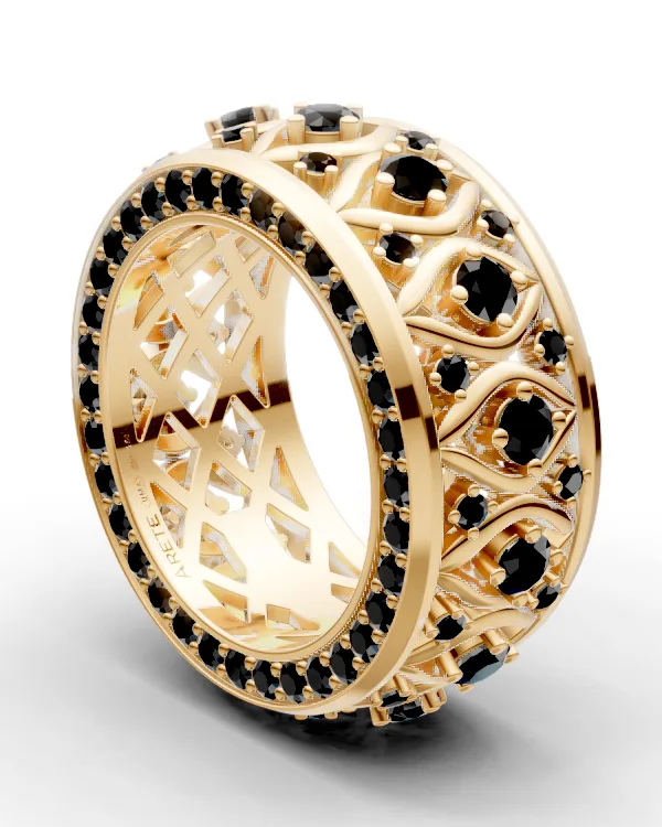 Ornamentální eternity prsten