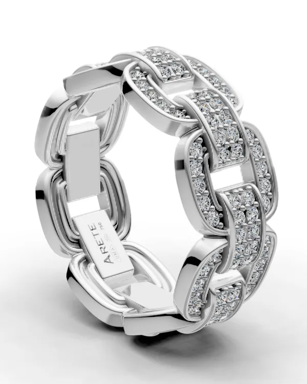 Chain link eternity prsten