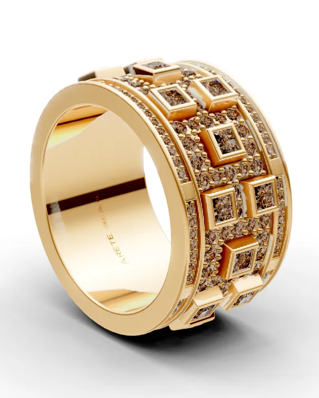 Art-deco eternity prsten