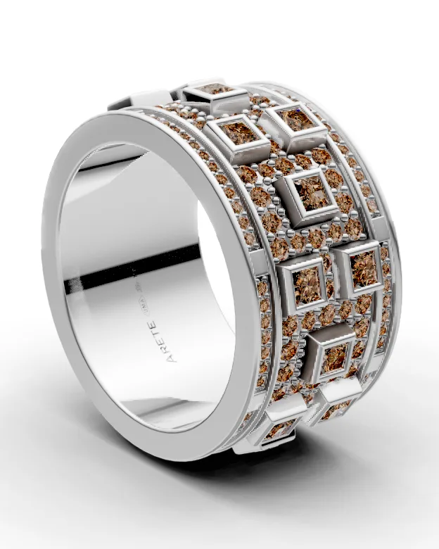 Art-deco eternity prsten