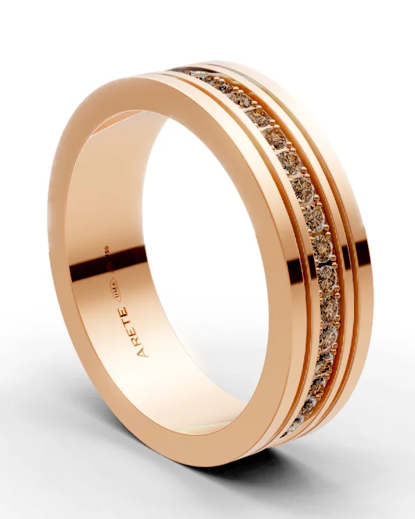 Moderní unisex eternity prsten