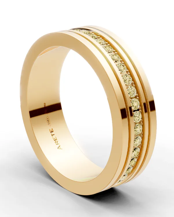 Moderní unisex eternity prsten