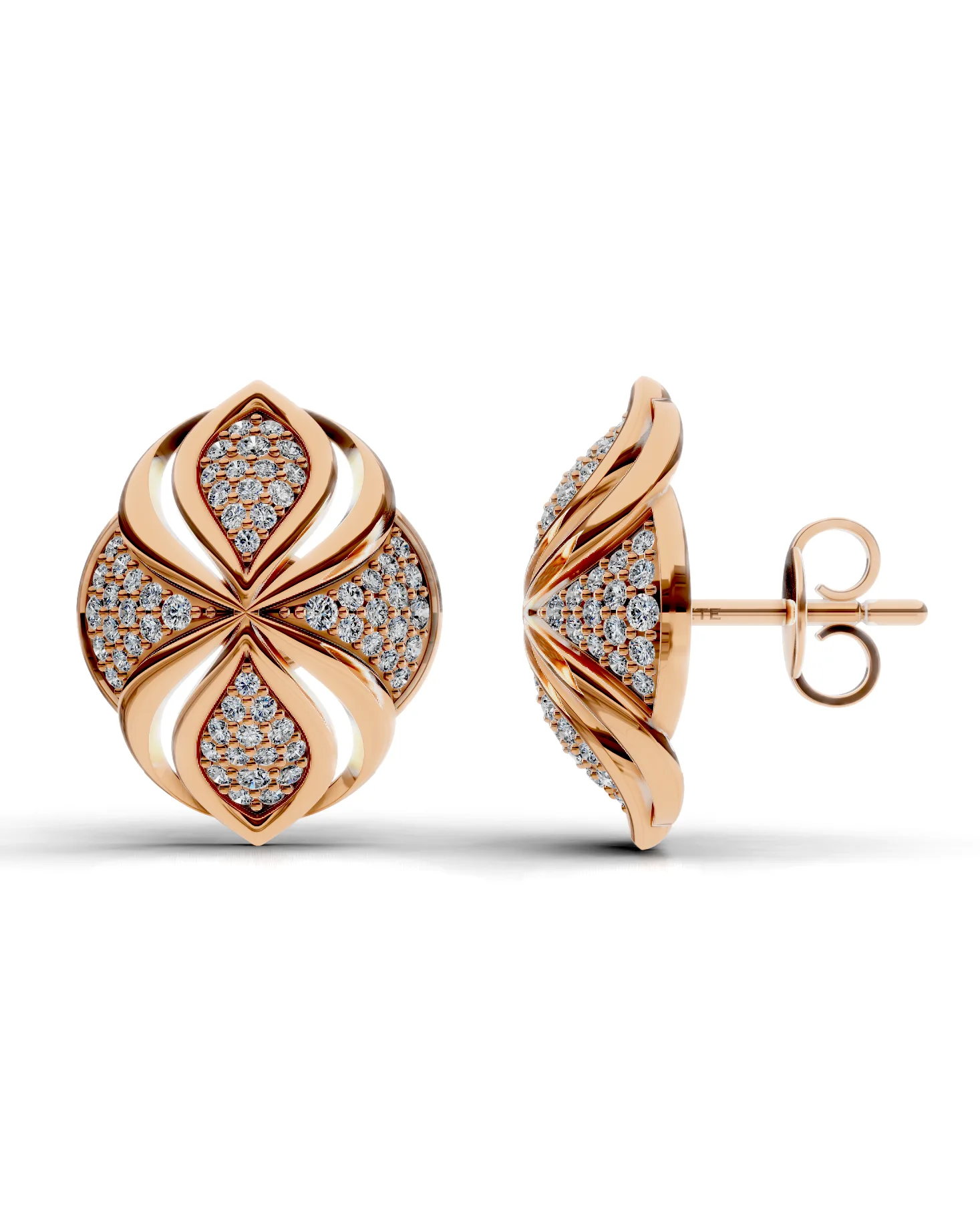 Quatrefoil pavé pecky