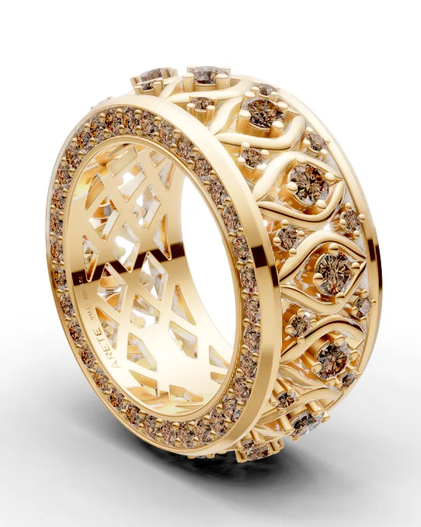 Ornamentální eternity prsten