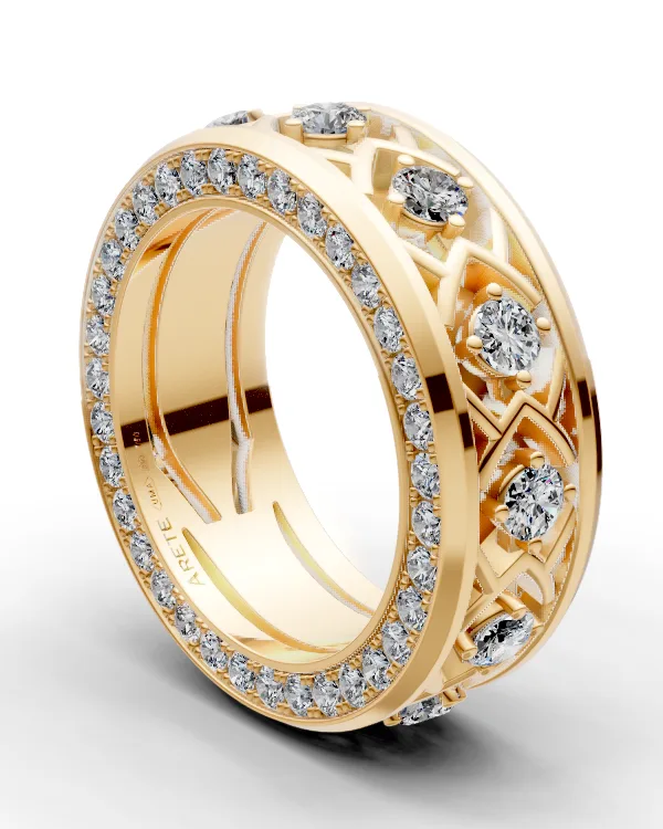 Ornamentální eternity prsten