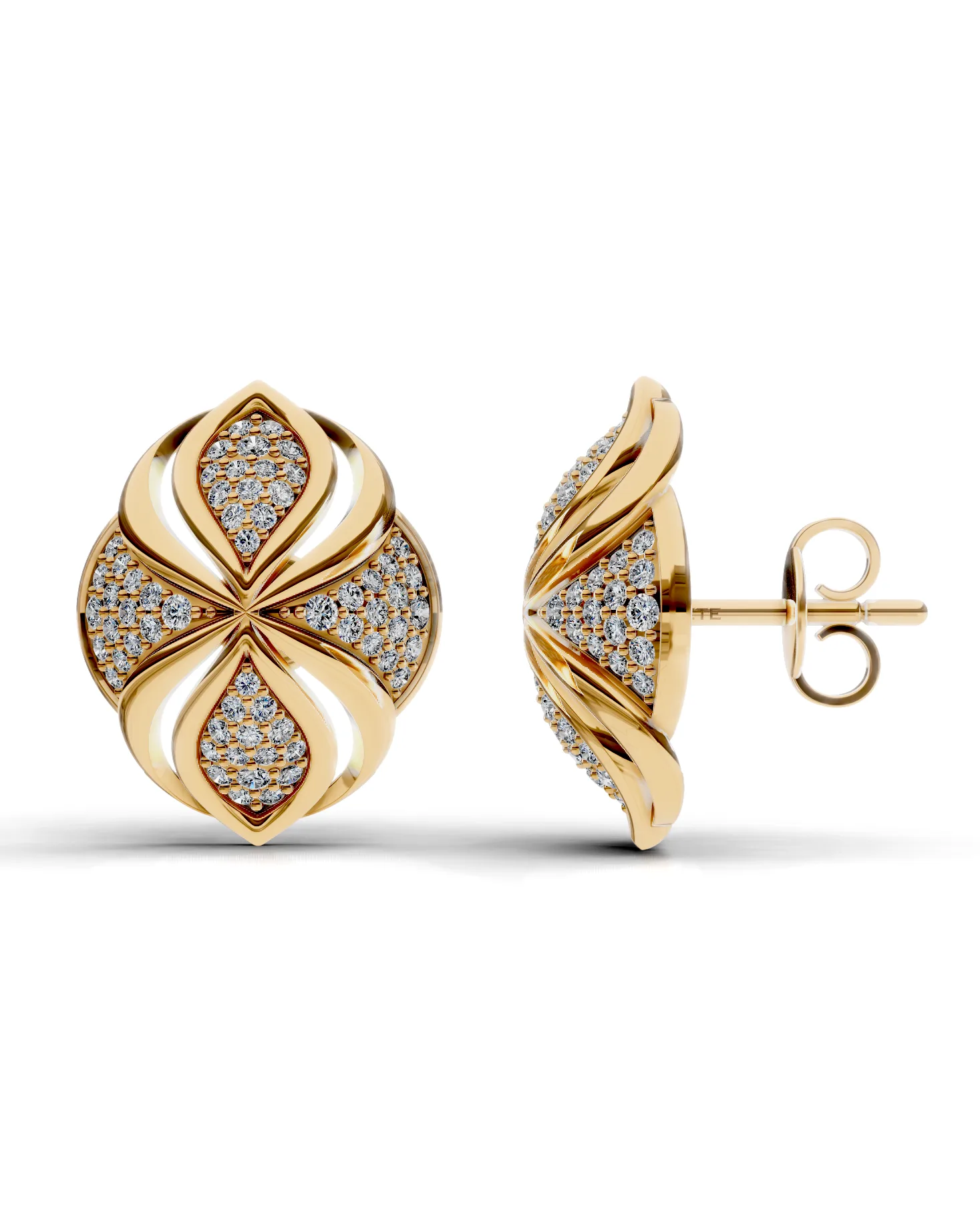 Quatrefoil pavé pecky