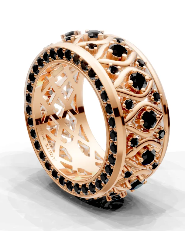 Ornamentální eternity prsten
