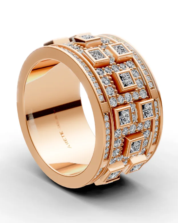 Art-deco eternity prsten