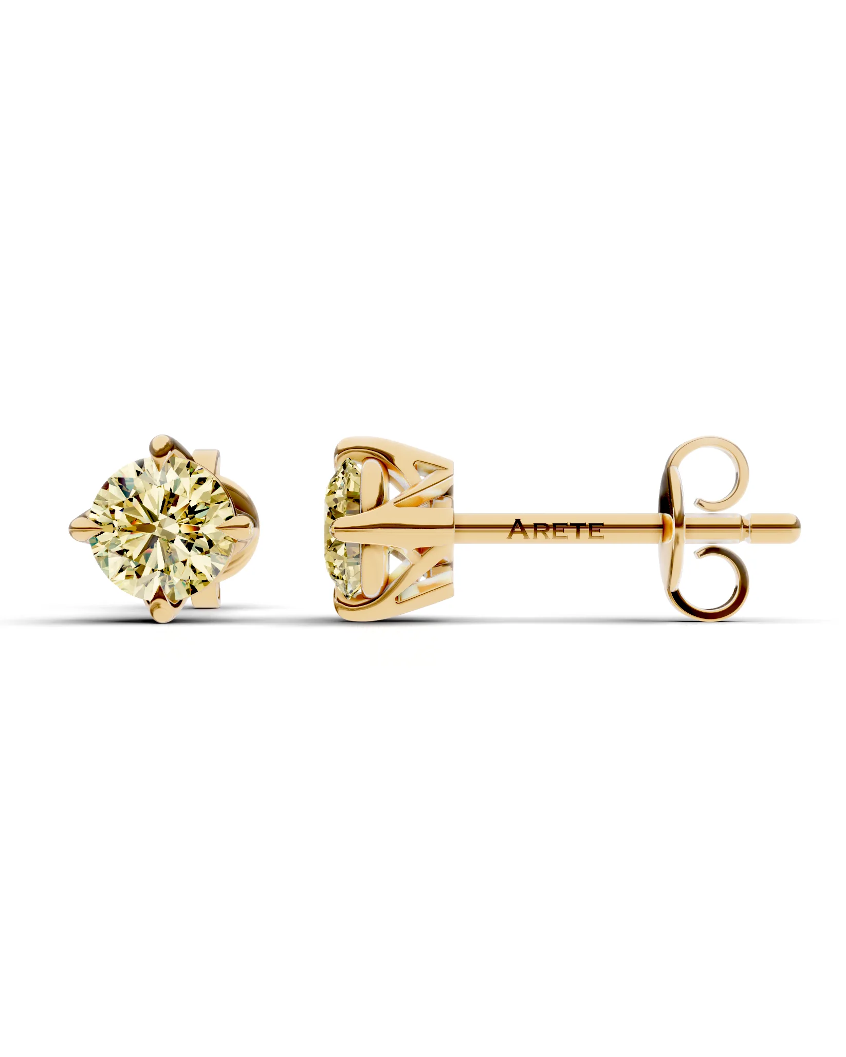 Elegantní diamantové náušnice s originálním uchycením 