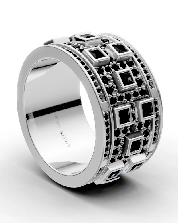 Art-deco eternity prsten