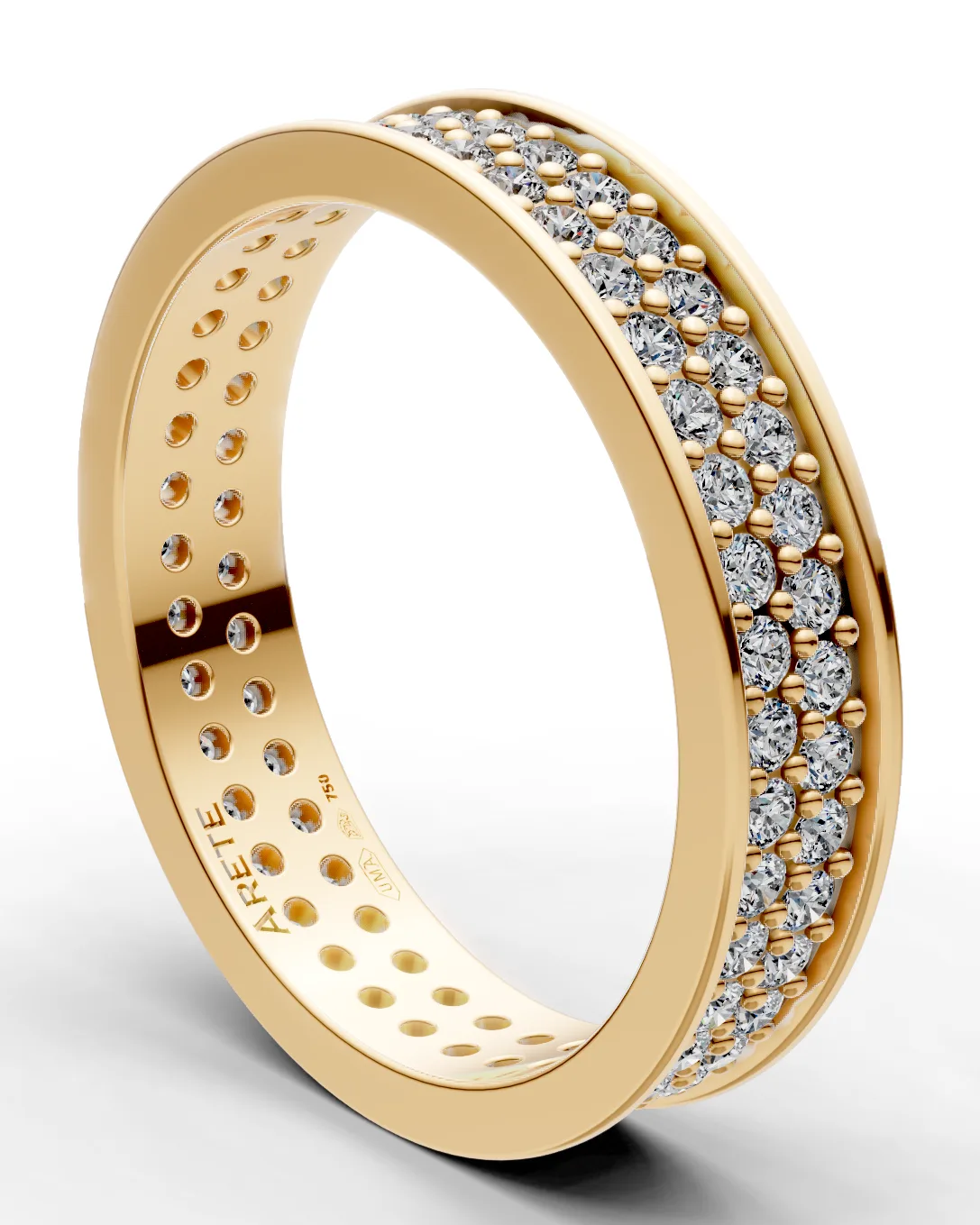 Dvouřadé pavé eternity