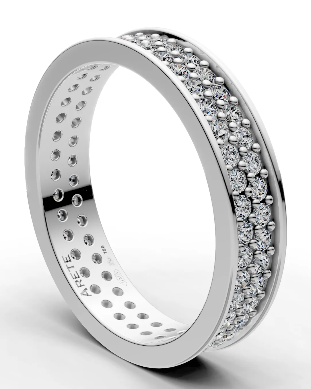 Dvouřadé pavé eternity