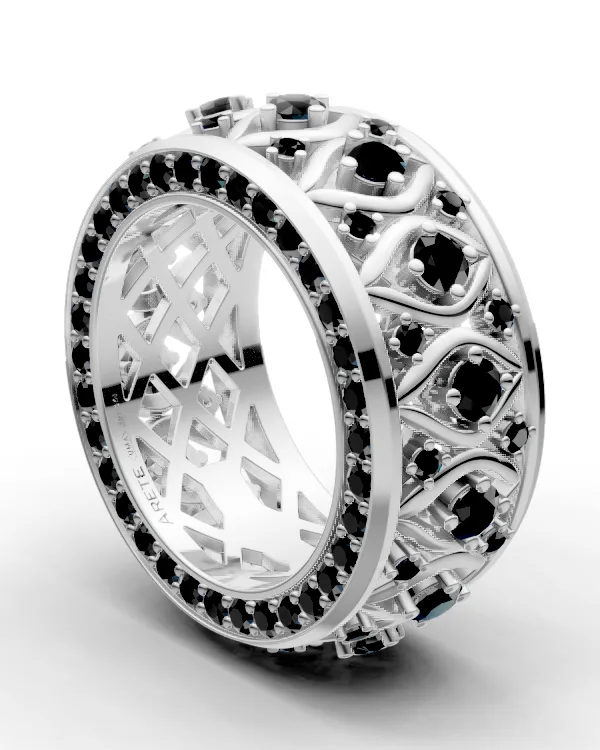 Ornamentální eternity prsten