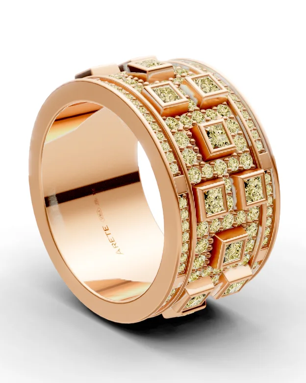 Art-deco eternity prsten