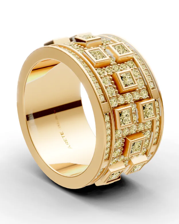Art-deco eternity prsten