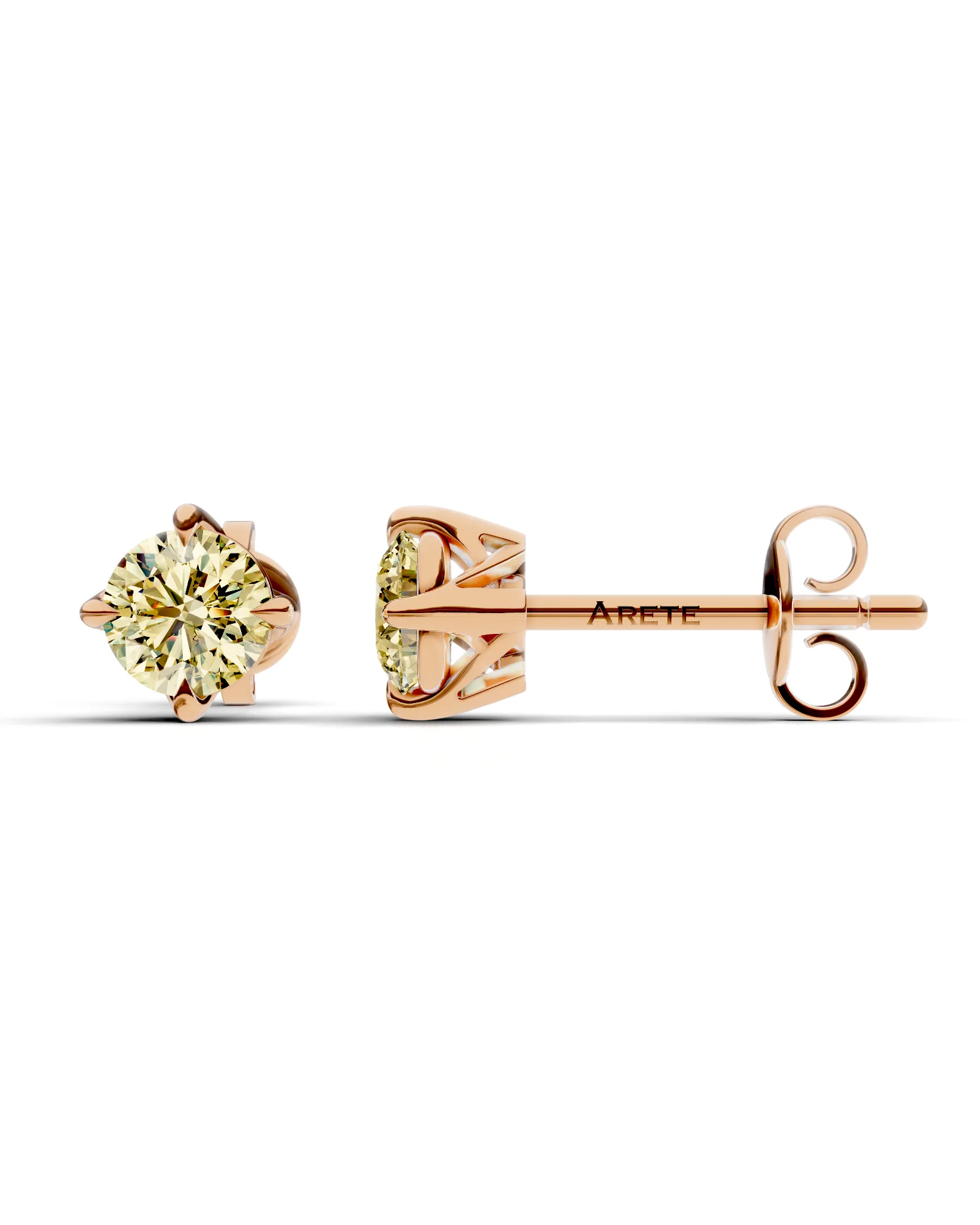 Elegantní diamantové náušnice s originálním uchycením 