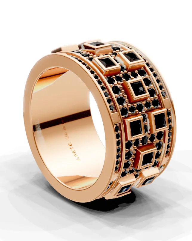 Art-deco eternity prsten