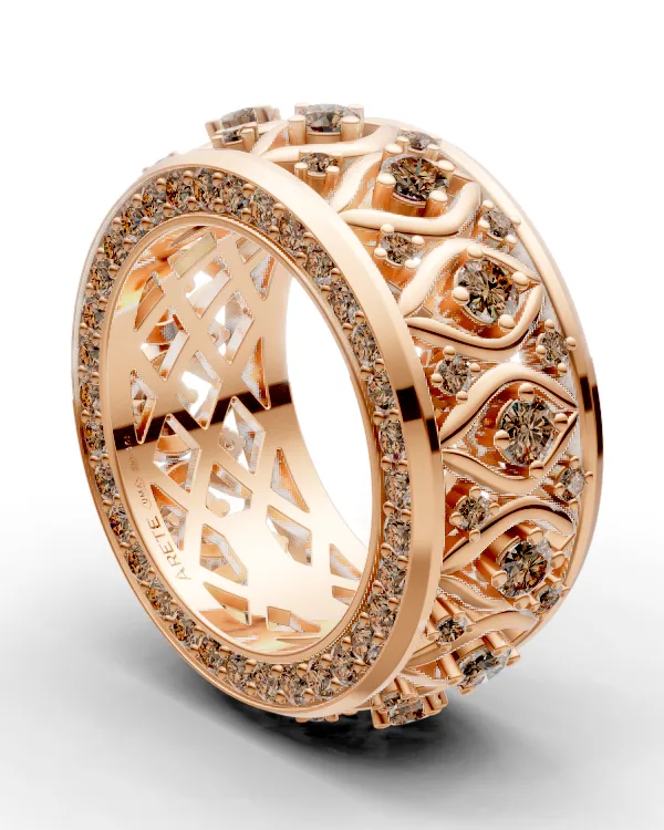 Ornamentální eternity prsten