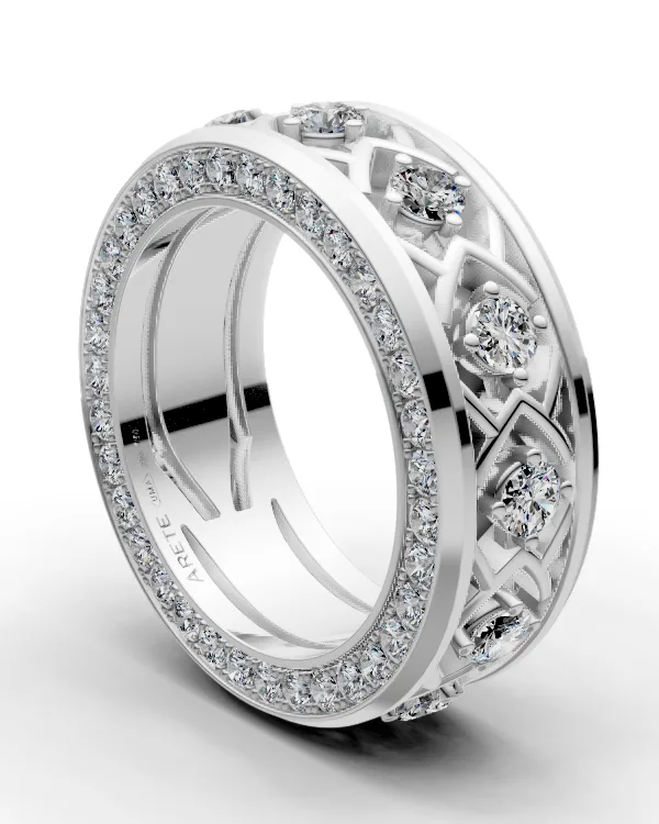 Ornamentální eternity prsten