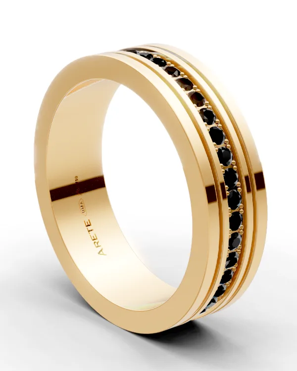 Moderní unisex eternity prsten