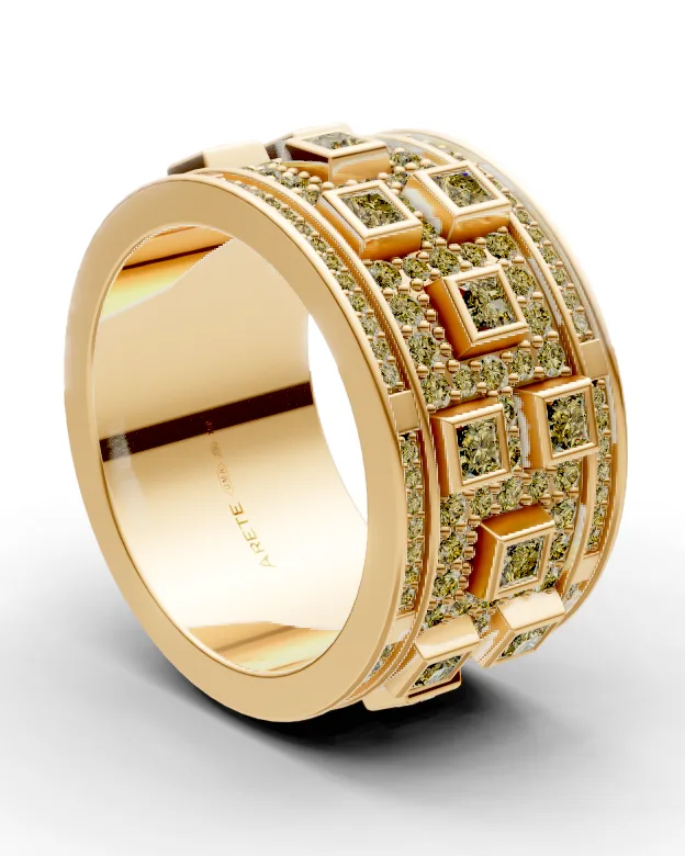 Art-deco eternity prsten